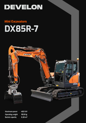 Excavatoare pe șenile Develon DX85R-7
