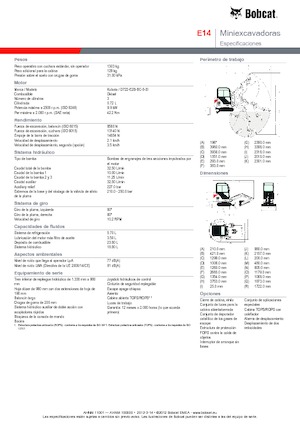 Mini excavatoare Bobcat E 14