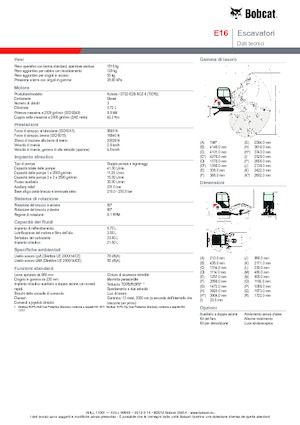 Mini excavatoare Bobcat E 16