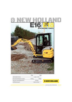 Mini excavatoare New Holland E 16