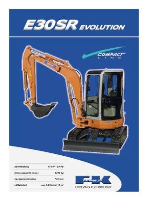 Mini excavatoare Fiat Kobelco E 30 SR