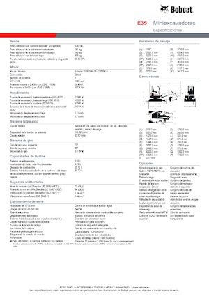Mini excavatoare Bobcat E35