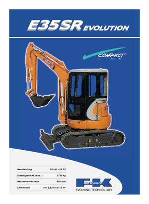 Mini excavatoare Fiat Kobelco E 35 SR