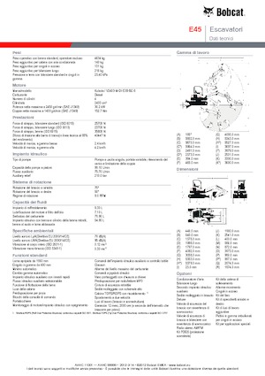 Mini excavatoare Bobcat E45