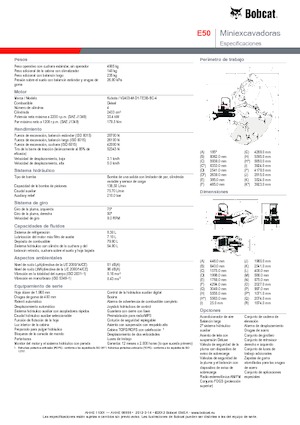 Mini excavatoare Bobcat E50z