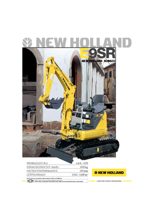 Mini excavatoare New Holland E9SR