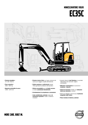 Mini excavatoare Volvo EC35C