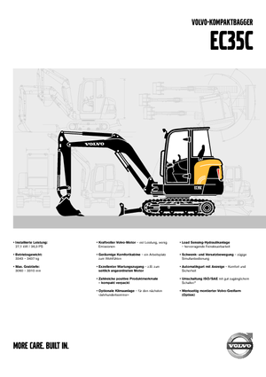 Mini excavatoare Volvo EC35C