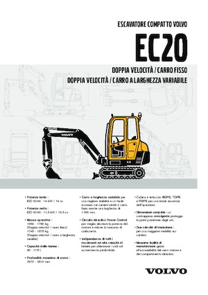 Mini excavatoare Volvo EC20 XTV