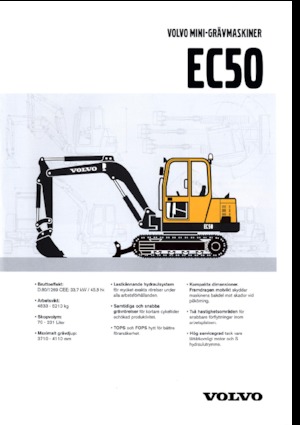 Mini excavatoare Volvo EC50V