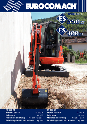 Mini excavatoare Eurocomach ES 400 ZT