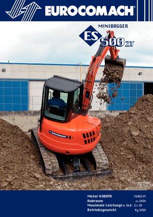 Mini excavatoare Eurocomach ES 500 ZT