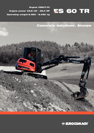 Mini excavatoare Eurocomach ES 60 TR