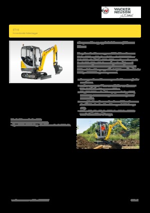 Mini excavatoare Wacker Neuson ET16