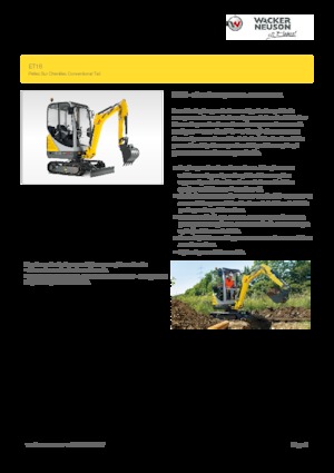 Mini excavatoare Wacker Neuson ET16
