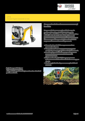Mini excavatoare Wacker Neuson ET16