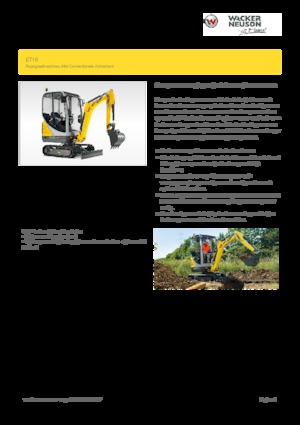 Mini excavatoare Wacker Neuson ET16