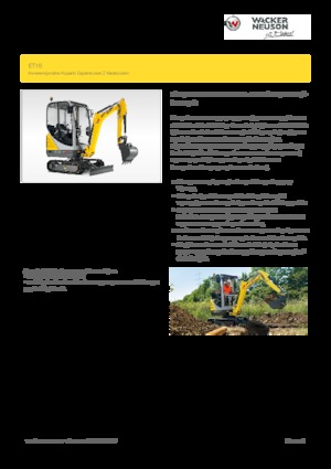 Mini excavatoare Wacker Neuson ET16