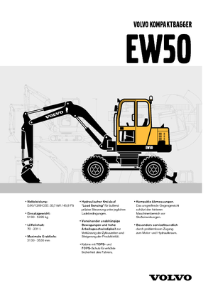 Excavatoare pe roți Volvo EW50