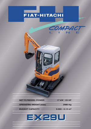 Mini excavatoare Fiat-Hitachi EX 29 U