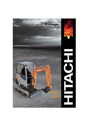 Mini excavatoare Hitachi ZX 25
