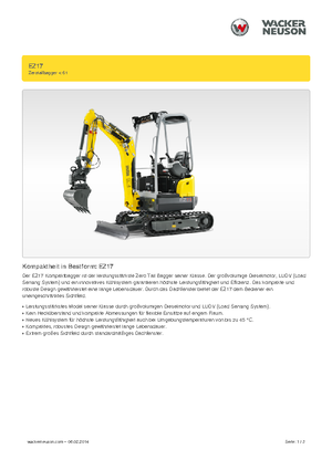 Mini excavatoare Wacker Neuson EZ17