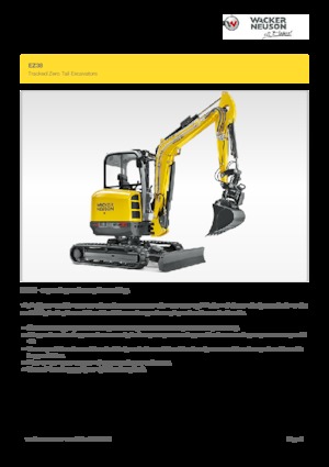 Mini excavatoare Wacker Neuson EZ38