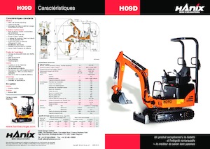 Mini excavatoare Hanix H09D