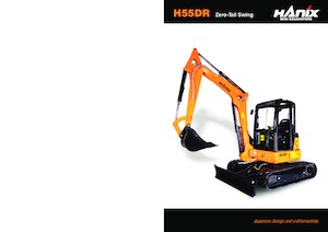 Mini excavatoare Hanix H55DR Long