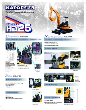 Mini excavatoare Kato HD25V4