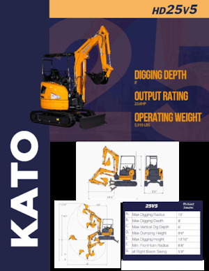 Mini excavatoare Kato HD25V5
