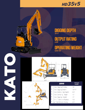 Mini excavatoare Kato HD35V5