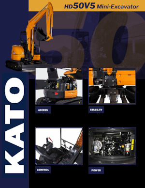 Mini excavatoare Kato HD50V5