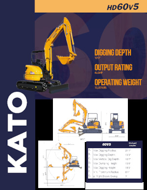 Mini excavatoare Kato HD60V5