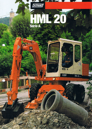 Excavatoare pe roți Terex-Schaeff HML 20