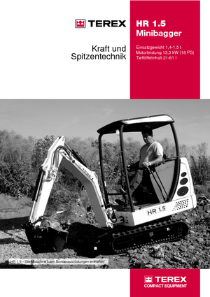 Mini excavatoare Terex-Schaeff HR 1.5