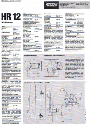 Mini excavatoare Terex-Schaeff HR 12