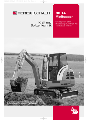 Mini excavatoare Terex-Schaeff HR 14