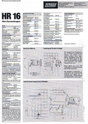 Mini excavatoare Terex-Schaeff HR 16
