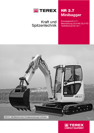 Mini excavatoare Terex-Schaeff HR 3.7