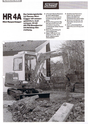 Mini excavatoare Terex-Schaeff HR 4 A