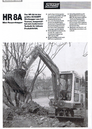Mini excavatoare Terex-Schaeff HR 8 A