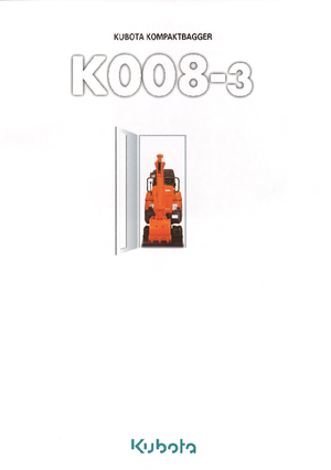 Mini excavatoare Kubota K008-3G
