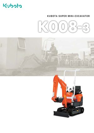 Mini excavatoare Kubota K008-3G