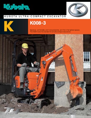 Mini excavatoare Kubota K008-3
