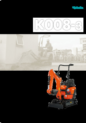 Mini excavatoare Kubota K008-3