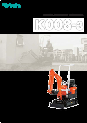 Mini excavatoare Kubota K008-3