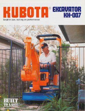 Mini excavatoare Kubota KH007