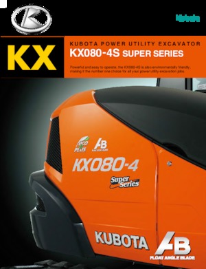 Excavatoare pe șenile Kubota KX080-4S