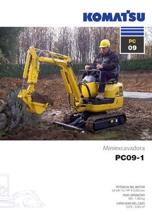 Mini excavatoare Komatsu PC09-1 STD